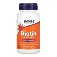 NOW Biotin 5000mcg 60 Caps