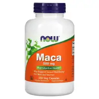 NOW Maca 500mg 250 Veg. Caps