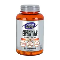 NOW Foods Arginine 500mg & Citrulline 120caps
