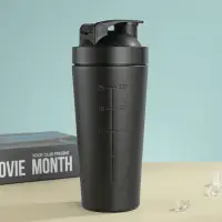 Stainless steel shaker cup 750 ml black