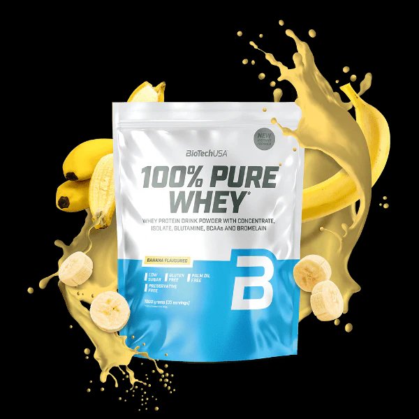 BIOTECHUSA 100% Pure Whey Banana 1000g — Banana — Powder - image 1 of 2