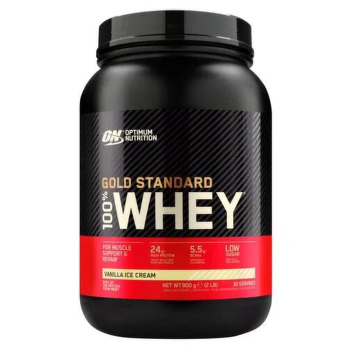 Optimum Nutrition Gold Standard 100% Whey 900g Vanilla Ice Cream — Vanilla — Powder - image 1 of 2